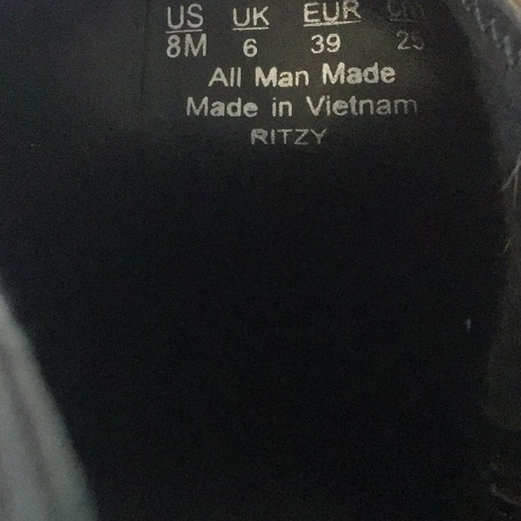 FRANCO Sarto "Ritzy" Gun Metal Gray/Black Pull On Heel Ankle Booties Size 8 - Picture 10 of 10